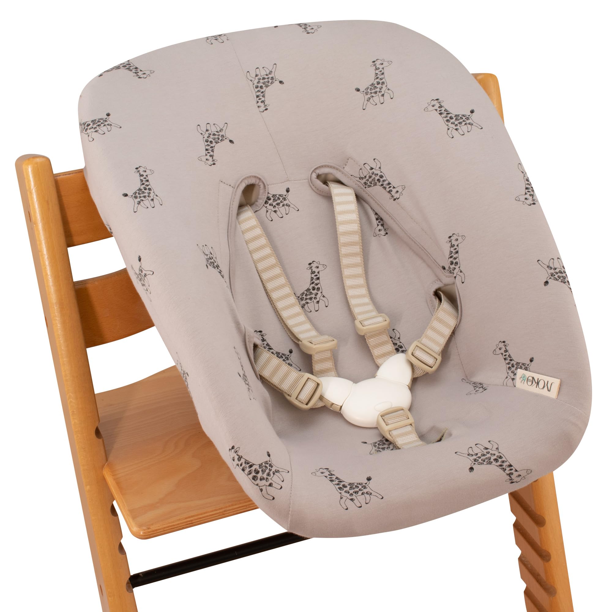 JYOKO KIDS Housse en coton compatible avec Stokke NewBorn (GIRAFFE)