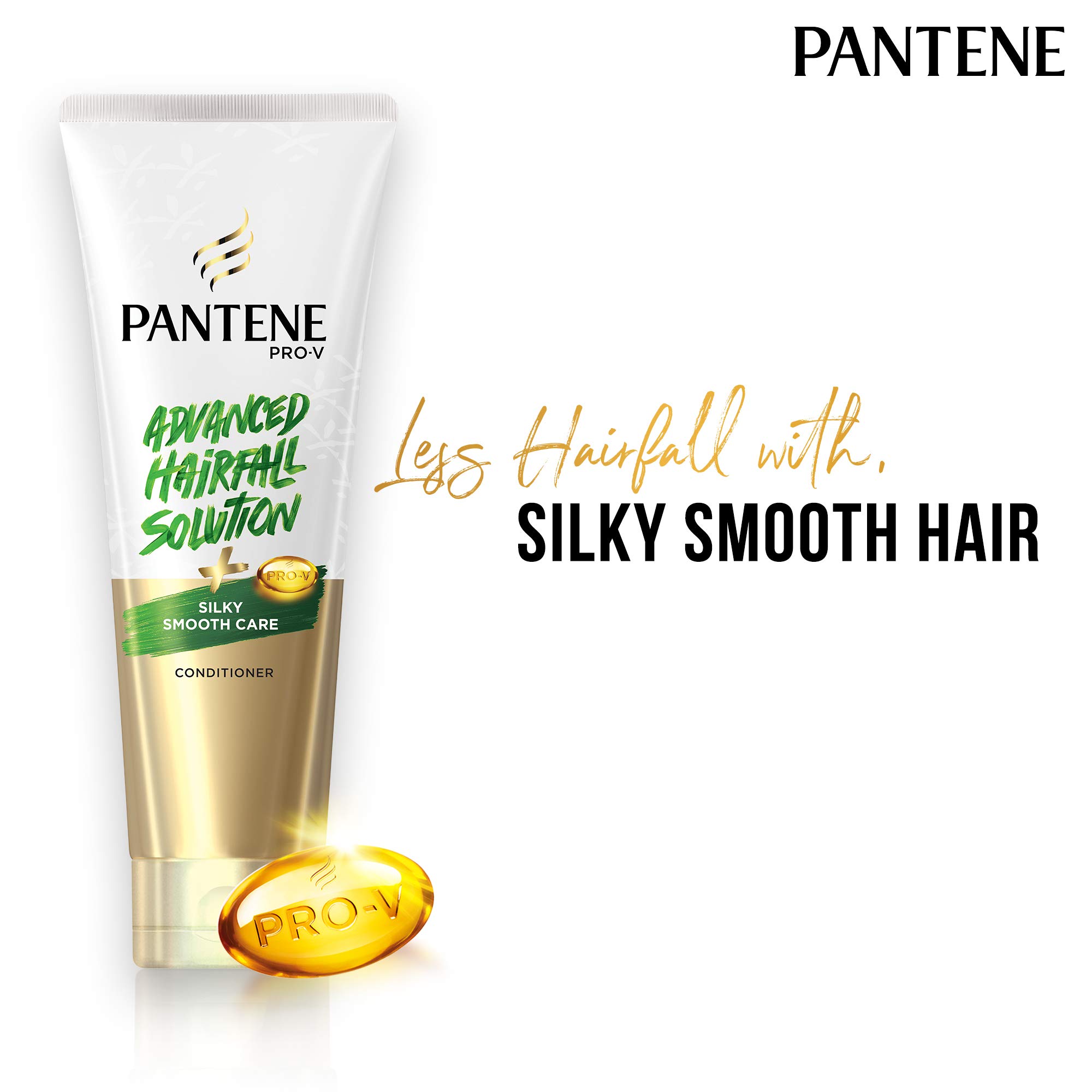 Pantene Advanced Hair Fall Solution Silky Smooth Care Conditioner, 180 ml And Pantene Advanced Hair Fall Solution Silky Smooth Care Shampoo, 340 ml 2