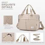 BAGZY 6x13x17 inch Article personnel Sac de voyage Sacs de week-end d'avion pour femmes extensible 40x30x15cm Sac personnel avec poche humide Transporter sur bagages pour avions Sacs à dos hommes nuit, bleu de l'hôpital