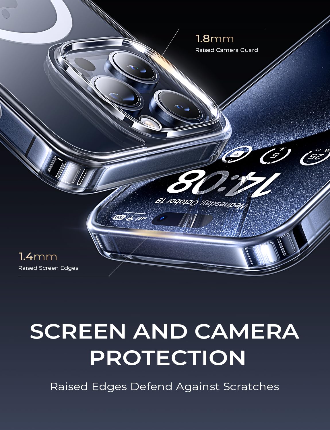 Custodia Trasparente LISEN Per IPhone 15 Plus - Antiingiallimento, Magnetica MagSafe, Protezione Militare - Foto 7