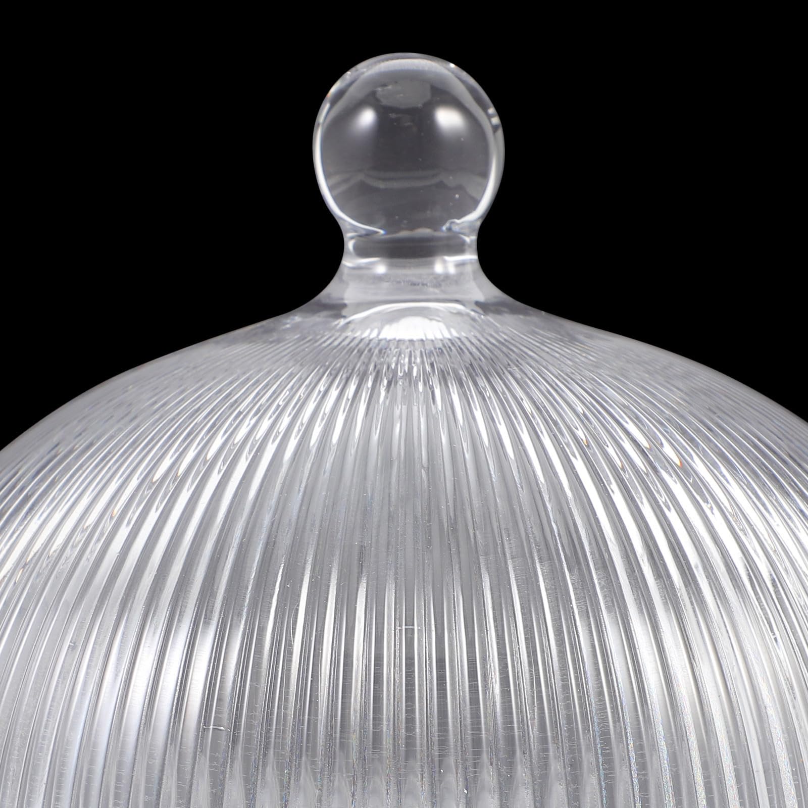 Sosoport Soporte para Tartas Cúpula de Vidrio Transparente para Exhibición y Protección de Pasteles, Plato de Degustación para Postres y Frutas, Diseño Estable y Práctico