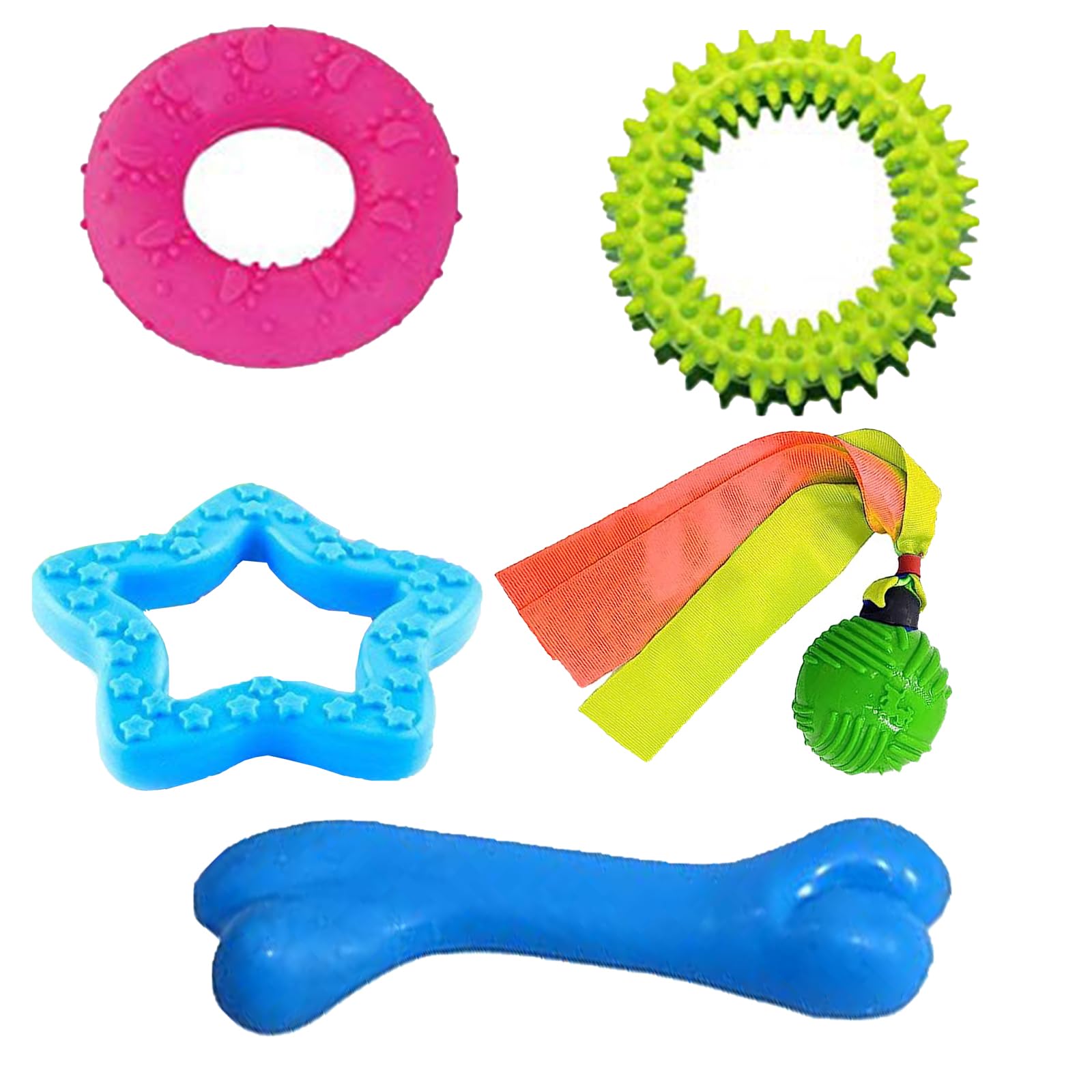emily pets Durable Pet Puppy Chew Toys Set Puppy Teething Ball Toys Safety Design Pack of 5 (B08PVR8HBC) Amazon Price History, Amazon Price Tracker