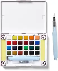 Aquarela em Pastilha KOI Sakura 24 Cores