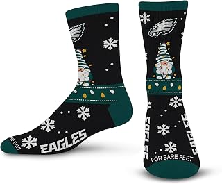 For Bare Feet NFL Sweater Gnome Holiday Sock