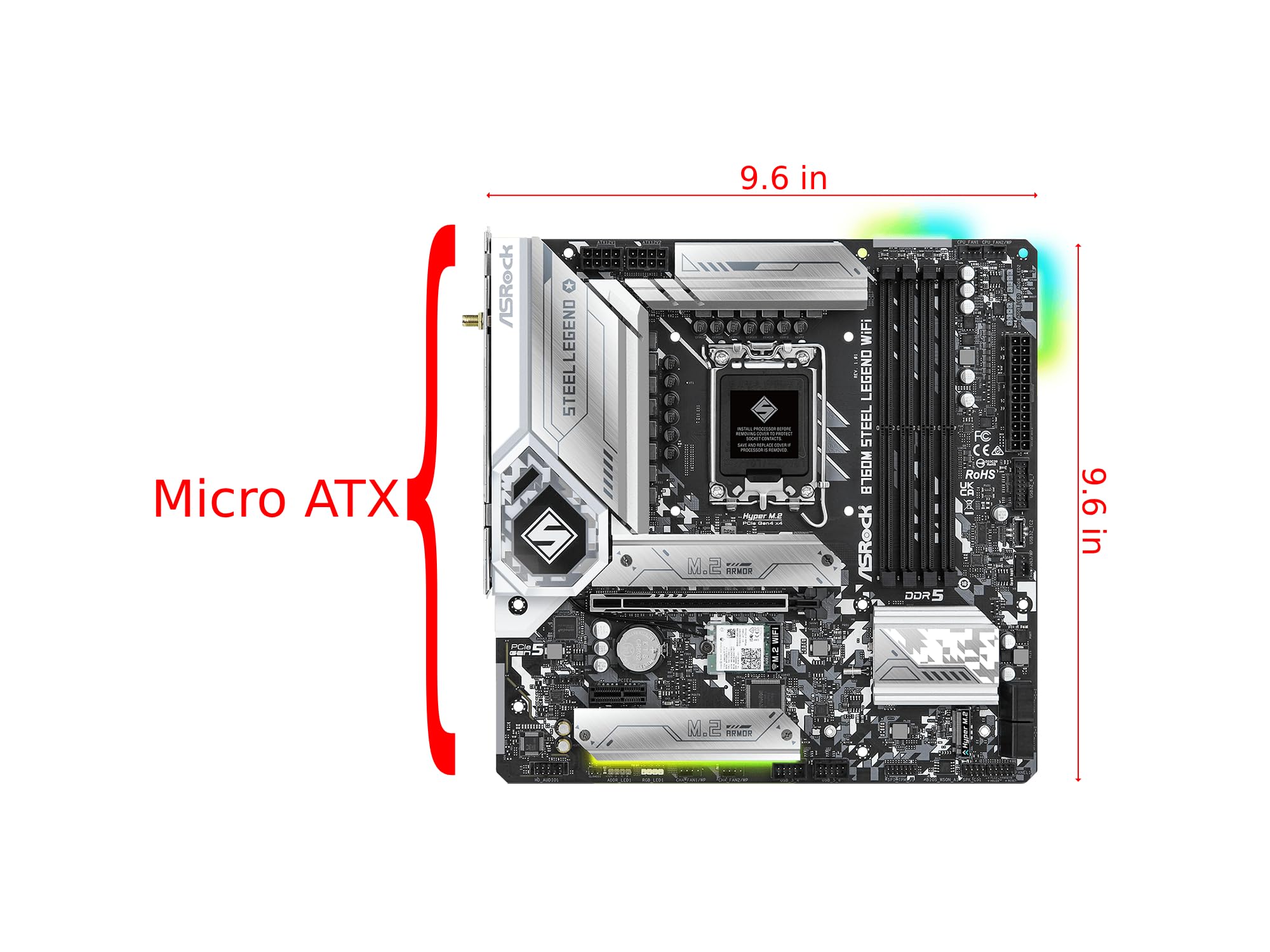 マザーボード ASRock B760M SteelLegend WIFI +DDR5 32GB Amazon.com: ASRock B760M Steel Legend WiFi Motherboard
