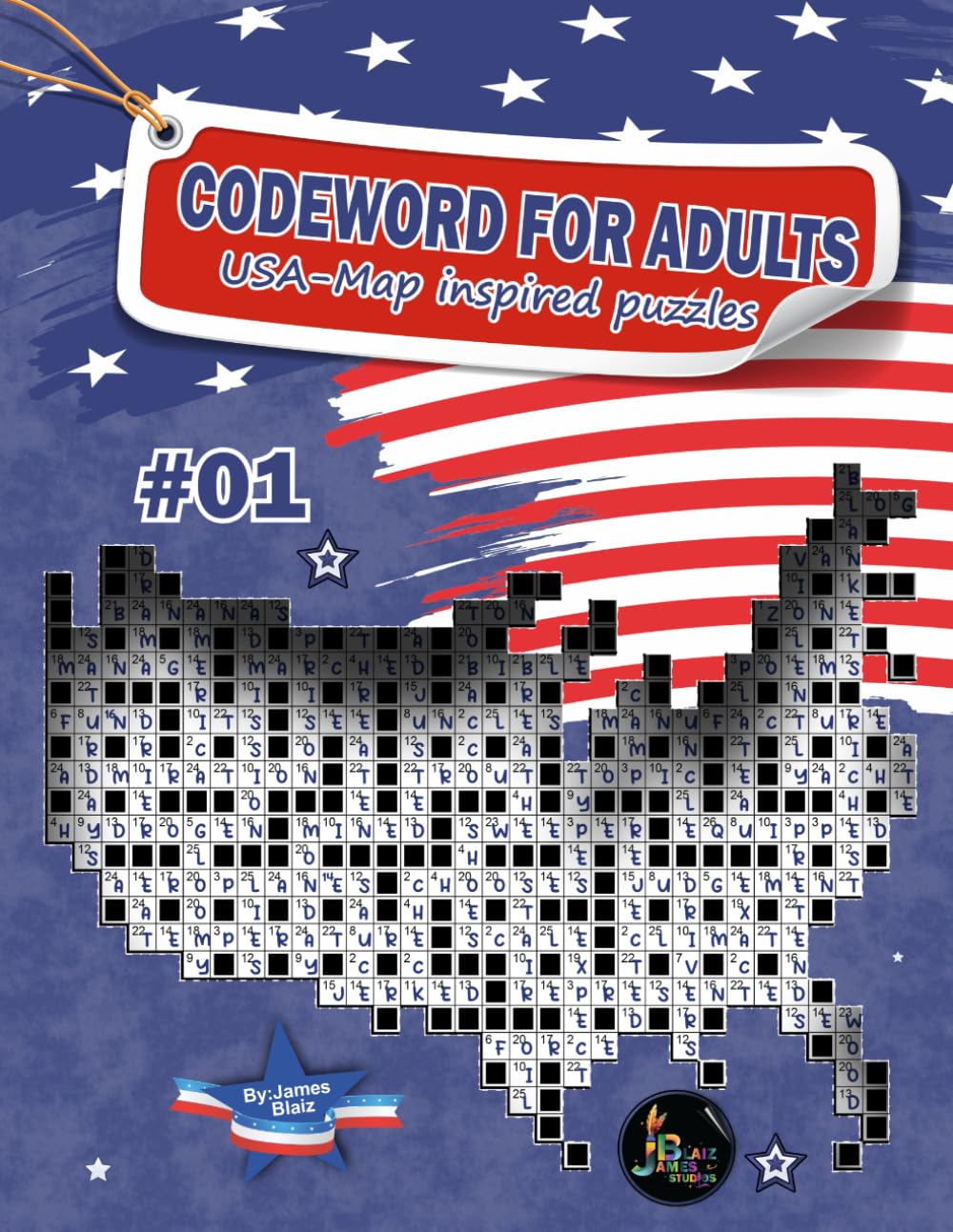 Codeword for Adults: Book 1: USA Map-Inspired Puzzles, Large Print format (Codeword Across Borders: USA Series)
