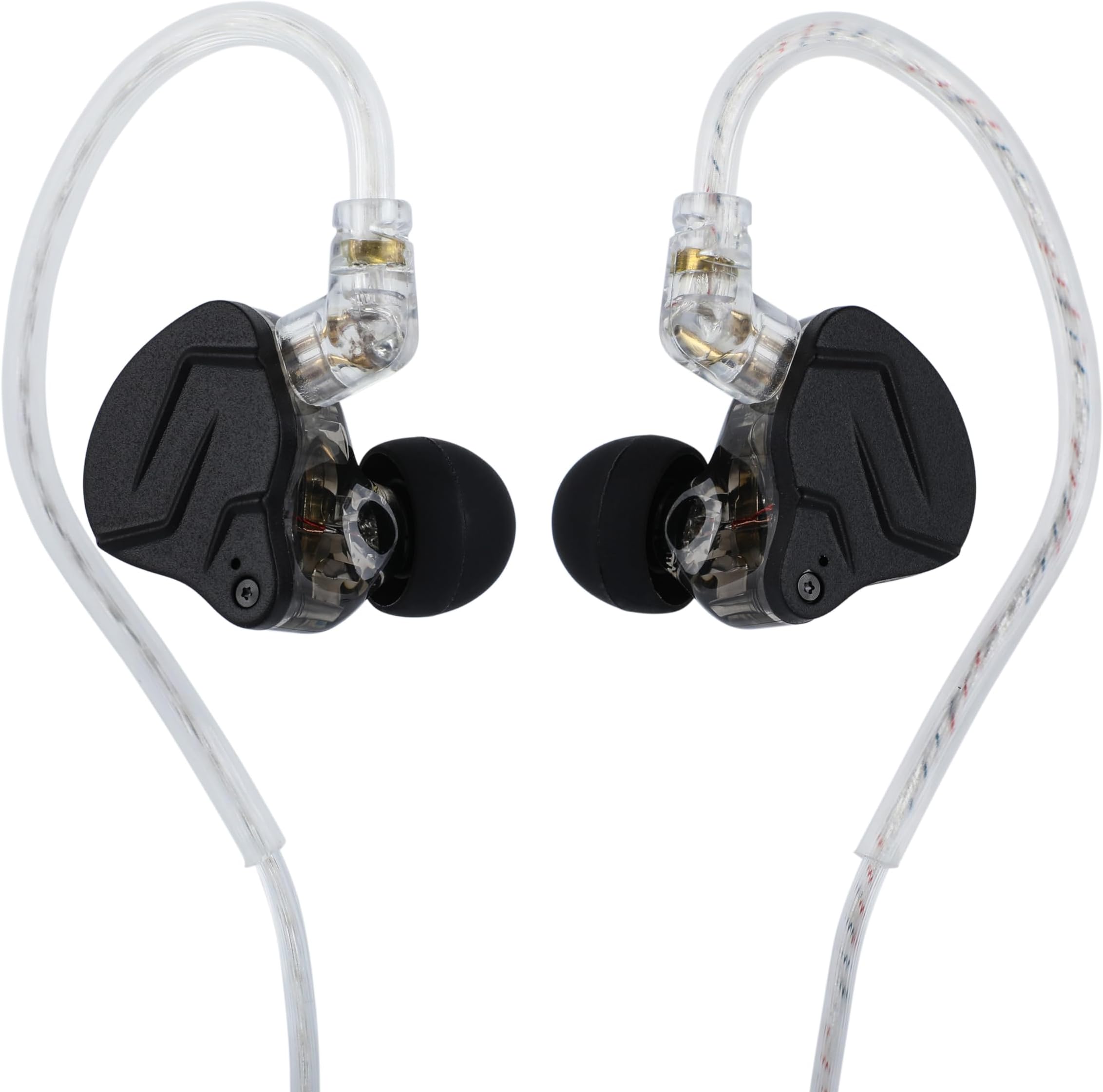 KZ ZSN PRO X Dual Driver 1BA+1DD Hybrid Metal Wired Headphones HiFi In Ear Monitor with Detachable 2Pin Cable, Zin Alloy Panel (with Mic, Black)