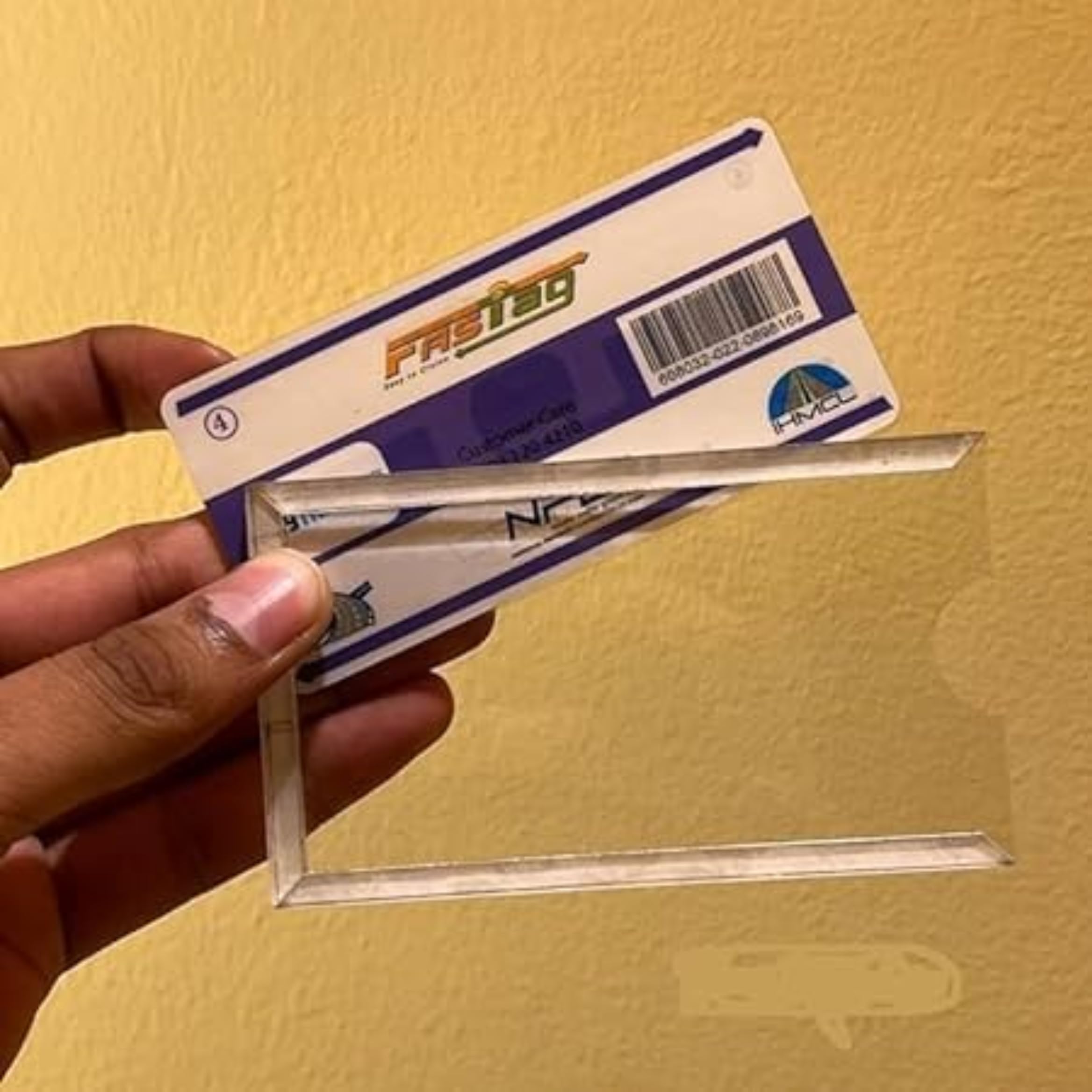 Fast Tag Holder for Car Card Cover Compatible for Fastag - All Types of 4 Wheeler Vehicle Seamless Toll Collection Card Holder with Double Sided Strong Adhesive (B0DF84VXKF) Amazon Price History, Amazon Price Tracker