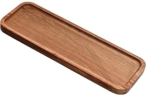 11.2"x 4" Small Wooden Serving Tray Wood Serving Platters Acacia Wood Tray...