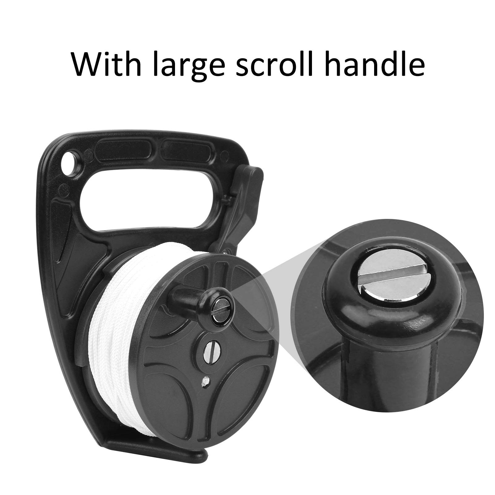 Alomejor Mulinello Subacqueo Portatile 88 Metri Bobina da Immersione Compatta per Kayak Ancoraggio
