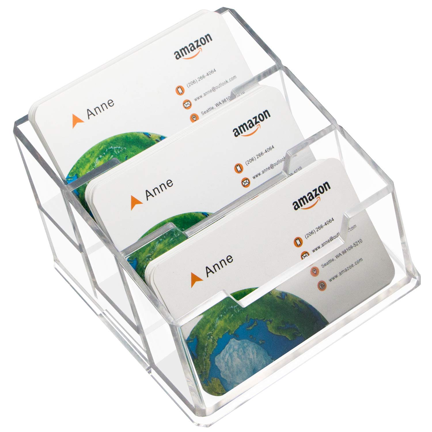 Buy padike Acrylic Business Card Holder Clear Business Card Stand,3