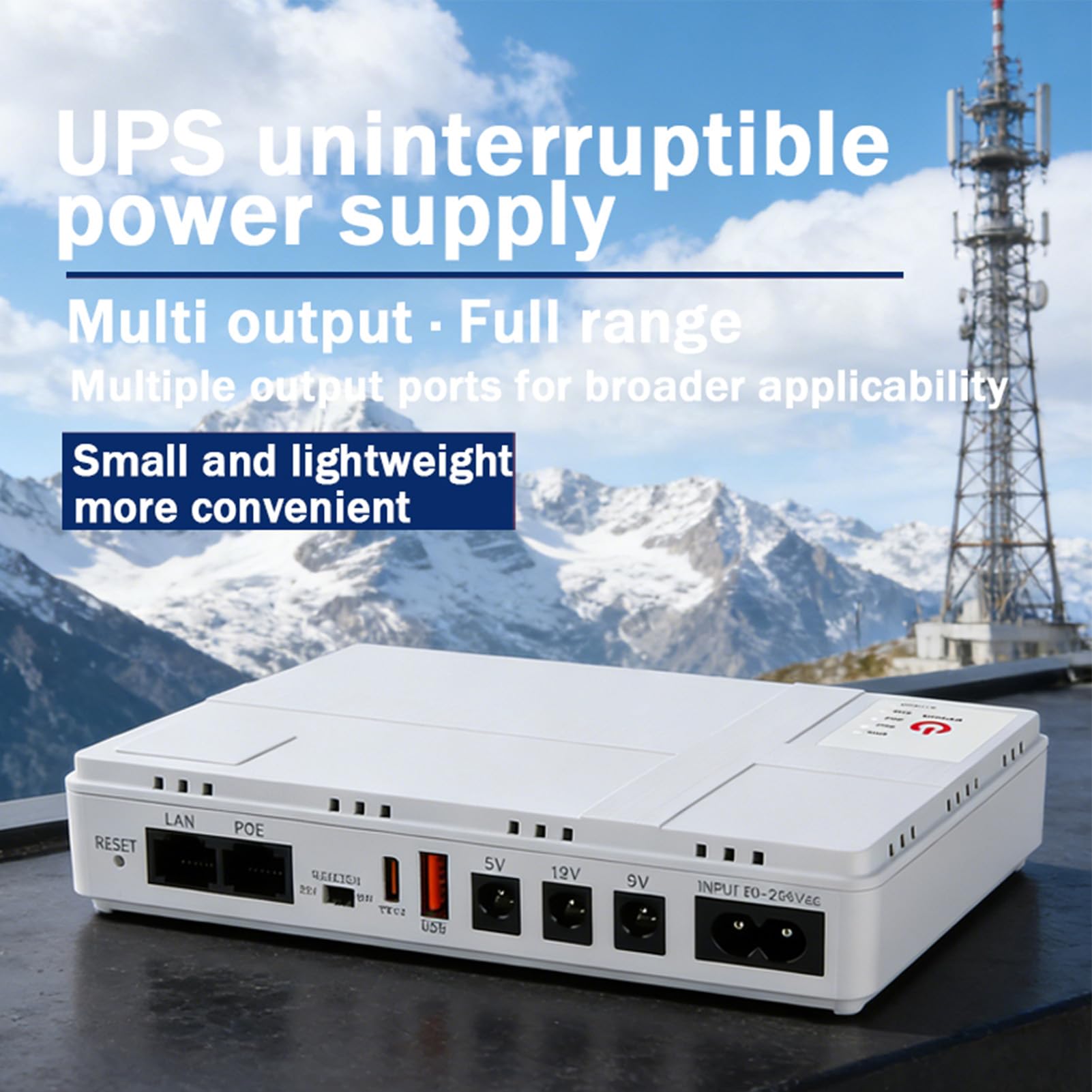 Marhynchus DC USV Unterbrechungsfreie Stromversorgung, 230V, for Server und Netzwerktechnik (US-Stecker)