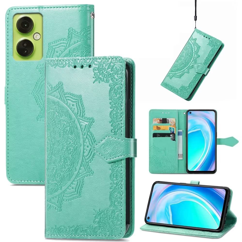 Coque Portefeuille OnePlus Nord CE 3 Lite 5G - Motif Fleurs - Cuir Artificiel