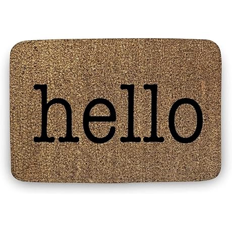 Cute Kids PlayHouse Welcome Sign DoorMat
