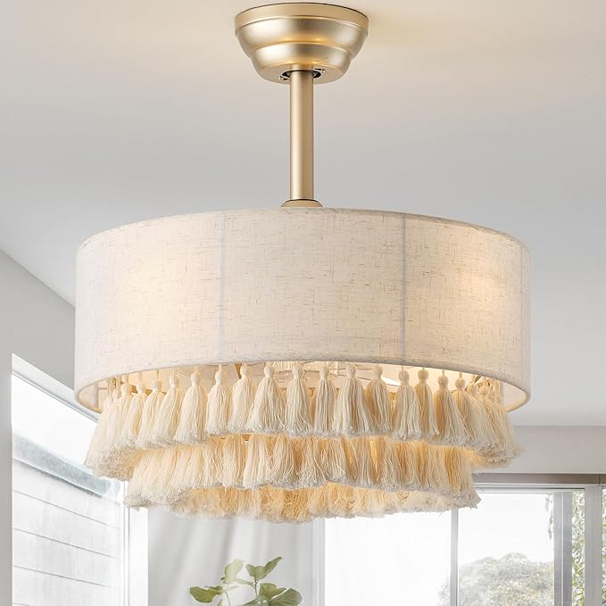 Ventilador de Techo 20 Pulgadas con Luz y Control Remoto, 6 miniatura 1