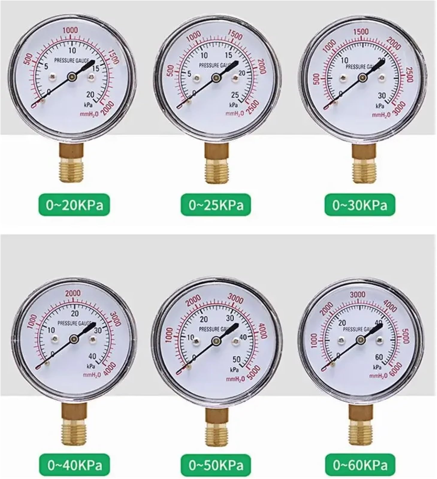 YE-60 ciśnieniomierz membranowy, wodomierz, powierzchnia kolumny, mikro 5 kPa, 10 kPa, 15 kPa, 20 kPa, 25 kPa, 30 kPa gaz (0-1,6 Mpa)