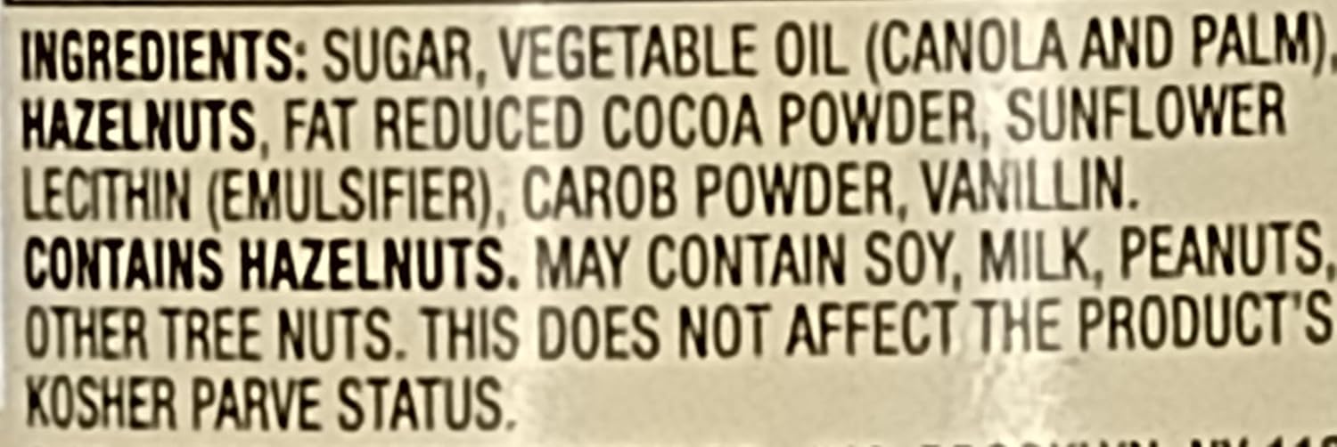 Only Kosher Candy Royal Belgian Dairy Free Hazelnut Cocoa Spread, Product of Belgium,12.3 oz (Pack of 2)