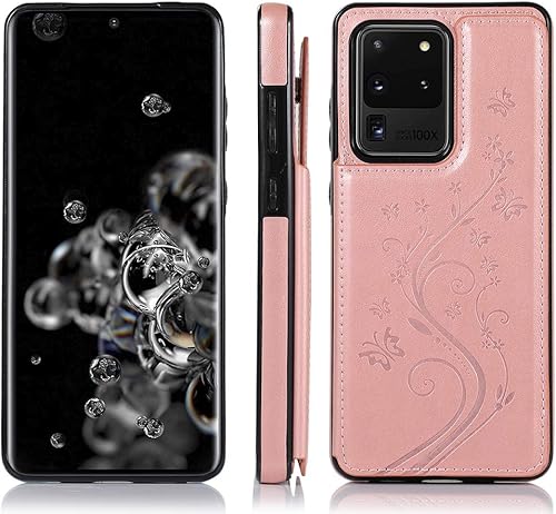 Miniatura 4 de Funda de teléfono para Samsung Galaxy S20 Plus Glaxay S20+ 5G con protector de pantalla de vidrio templado y tarjetero, funda de piel con tapa para