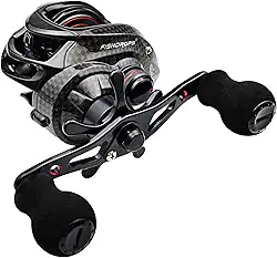 Carretilha de pesca Fishdrops, carretel de fundição 9+1BB, carretel de alumínio CNC, sistema de freio magnético carretel bait rodízio de alta velocidade relação de engrenagem 7.0: 1 carreto de pesca de perfil baixo ultra suave