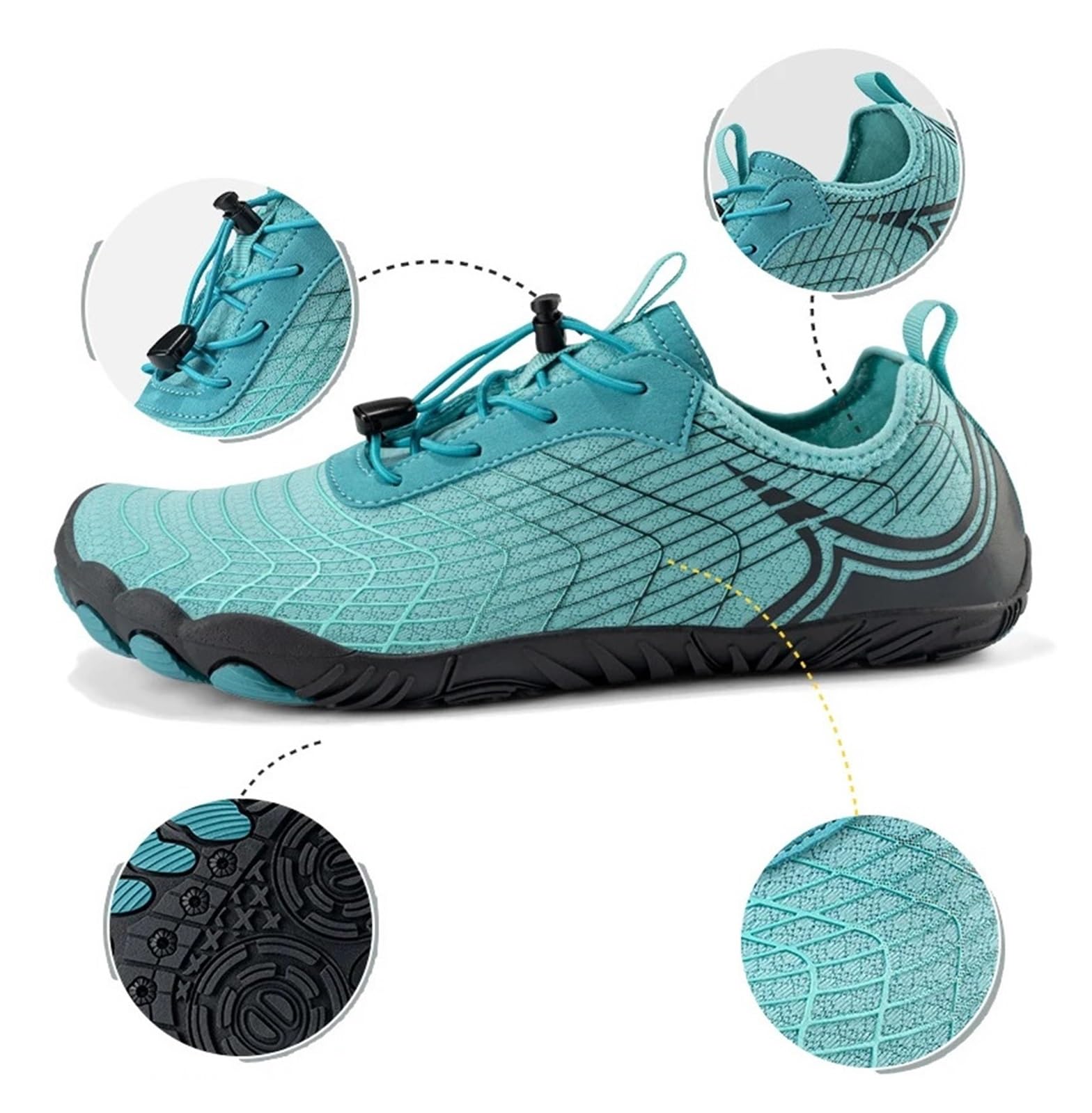 Scarpe da Trekking Five Finger River Tracing, Scarpe da Nuoto, Scarpe da Yoga multifunzionali, Traspiranti e ad Asciugatura Rapida(Pink,42)