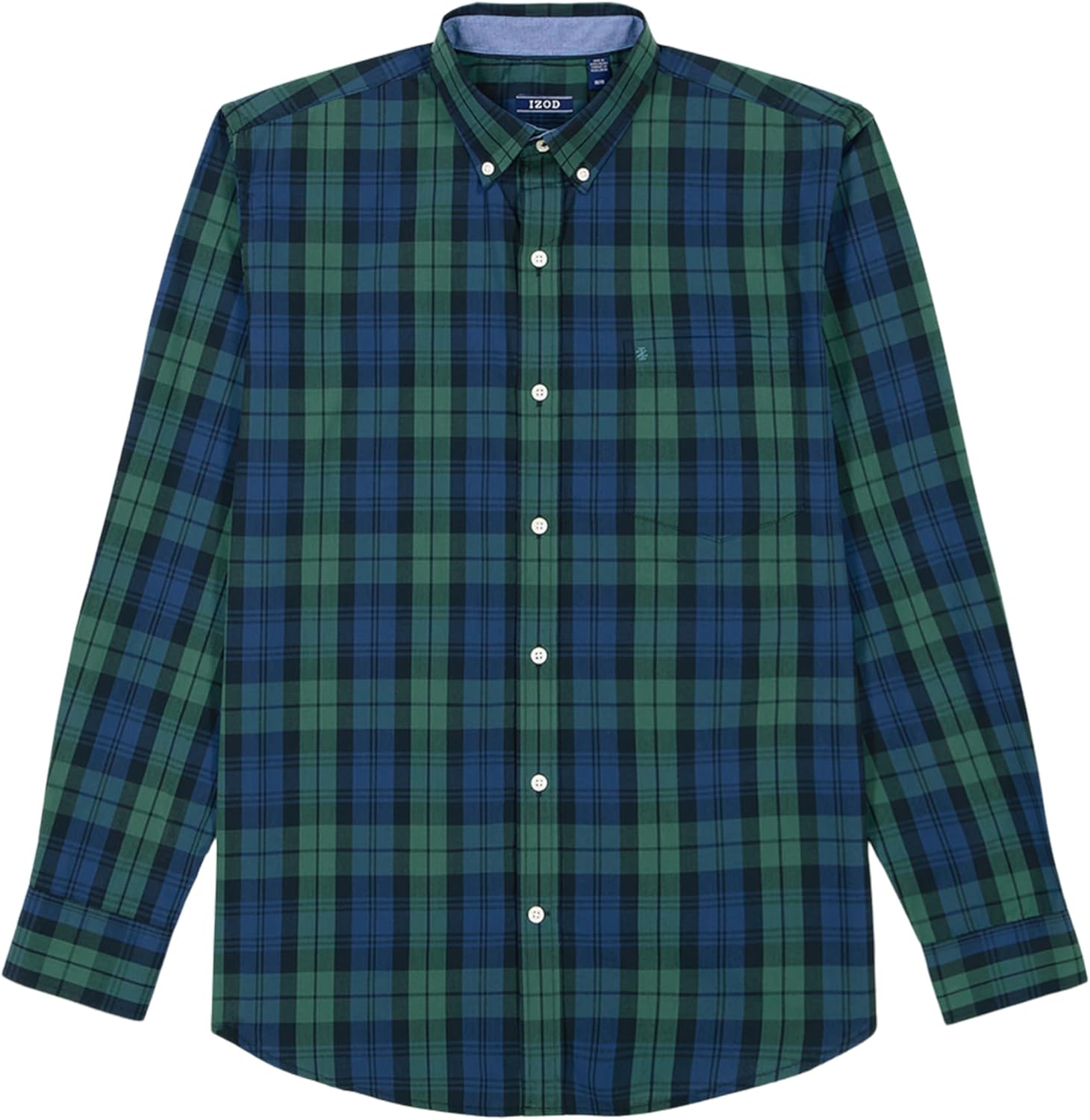 Izod Mens Long Sleeve Holiday Tartan Button Down Shirt - Image 4