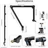 aokeo ak-49 microphone stand arm for hyperx quadcast solocast elgato wave shure sm7b blue yeti blue snowball broadcast studio program recording
