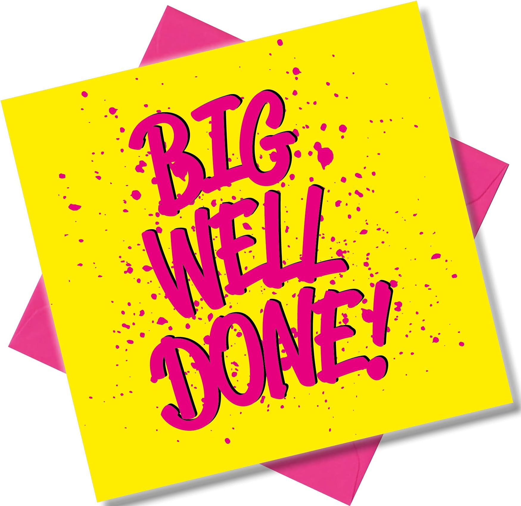 Punkcards - Congratulations Card - ‘Big Well Done!’ - Well Done Cards - Congratulations Greeting - You Did It - Good News - Celebrate Success Greetings Cards
