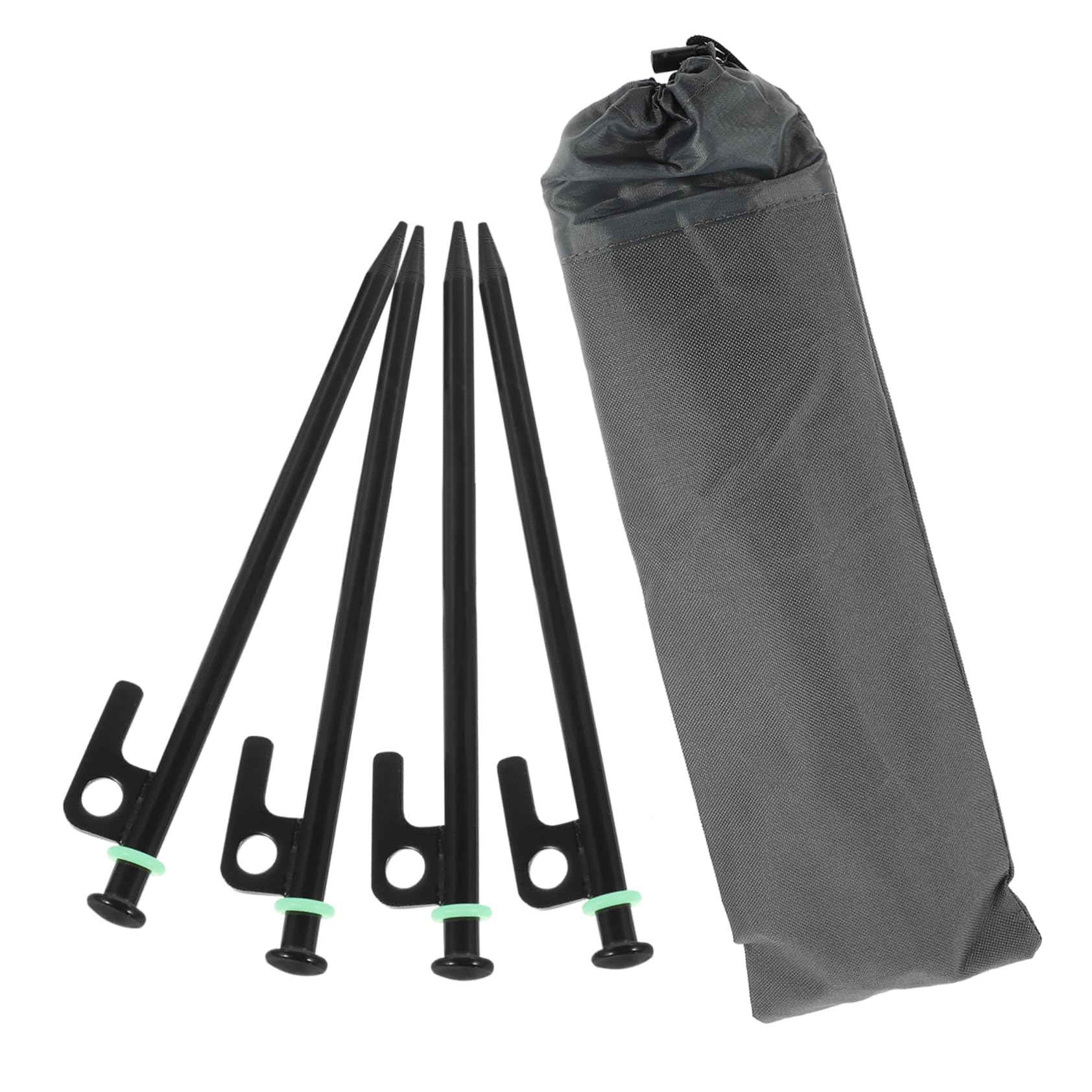 Piquetas camping acero para acampar y exteriores con estacas metálicas luminosas de suelo