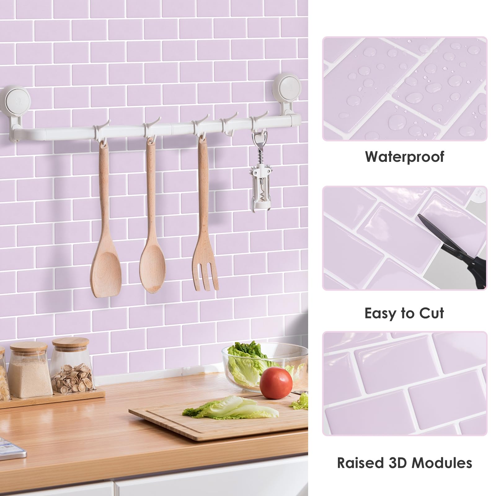 3D Wandtegels Zelfklevend - Metro Tegels Keuken Badkamer
