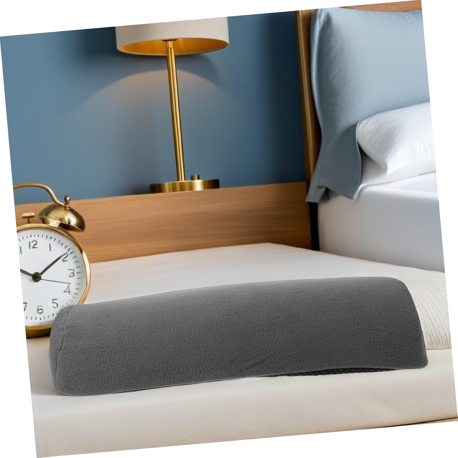 Ergonomic Recliner Leg Rest Pillow Half-Round Bolster Pillow with Soft Sponge and Lint Cover for Sleeping and Long Periods of Sitting, Footrest Functions and Back Lumbar Hold