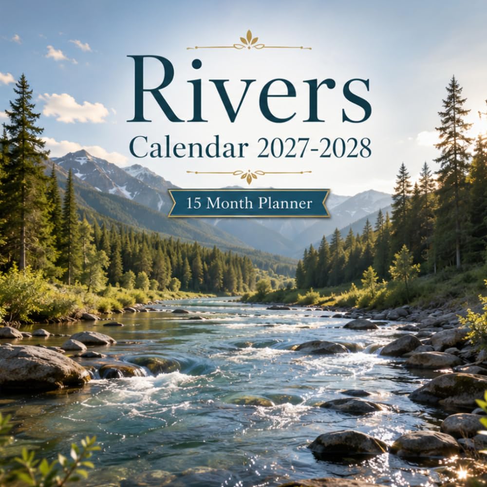 Rivers Calendar 2027–2028: 15-Month Planner
