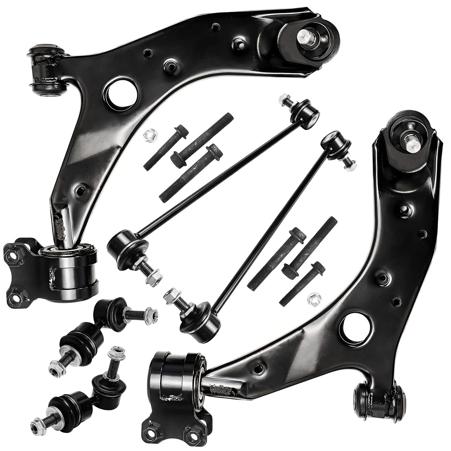 Detroit Axle - Front 6pc Control Arms Kit for 2004-2009 Mazda 3, 2009