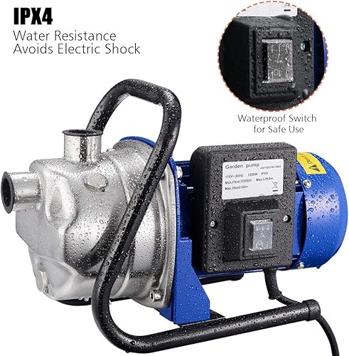 Miniatura 5 de Yescom 814gph portátil mini transferencia eléctrica bomba de agua Waterbeds acuarios jardín 304 acero rociador bomba