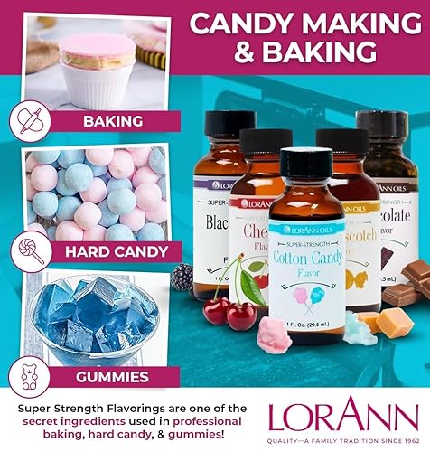 Miniatura 3 de Lorann aceite saborizante sabor a algodón de azúcar 1onza