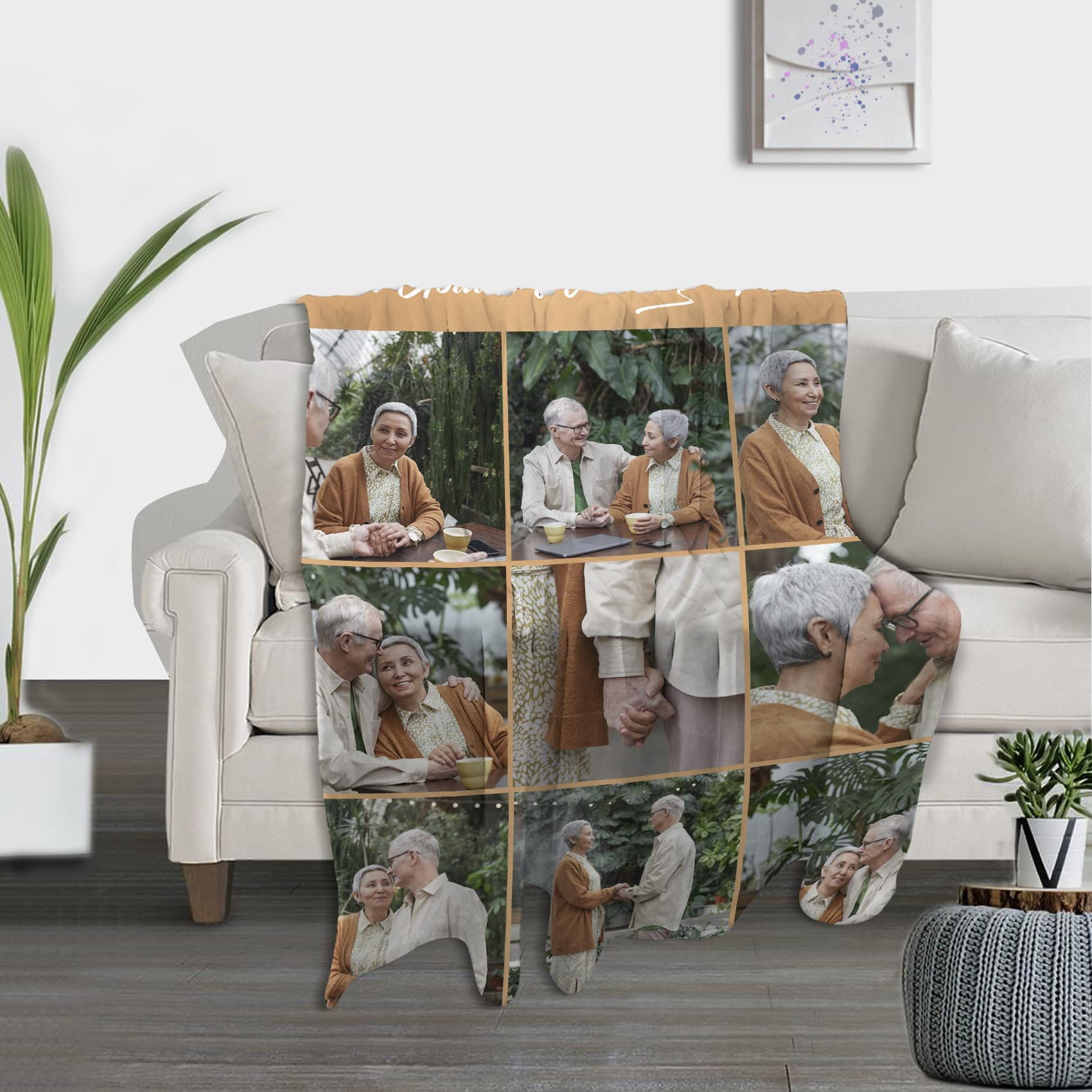 TICBIK Personalised Blanket,Personalised Photo Blanket for Adults,Custom Blanket,Photo Blanket,Customised Blanket - Image 5