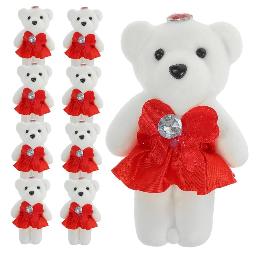 Amazon.co.jp: TOPPERFUN 10個のかわいいベア ぬいぐるみ 結婚式