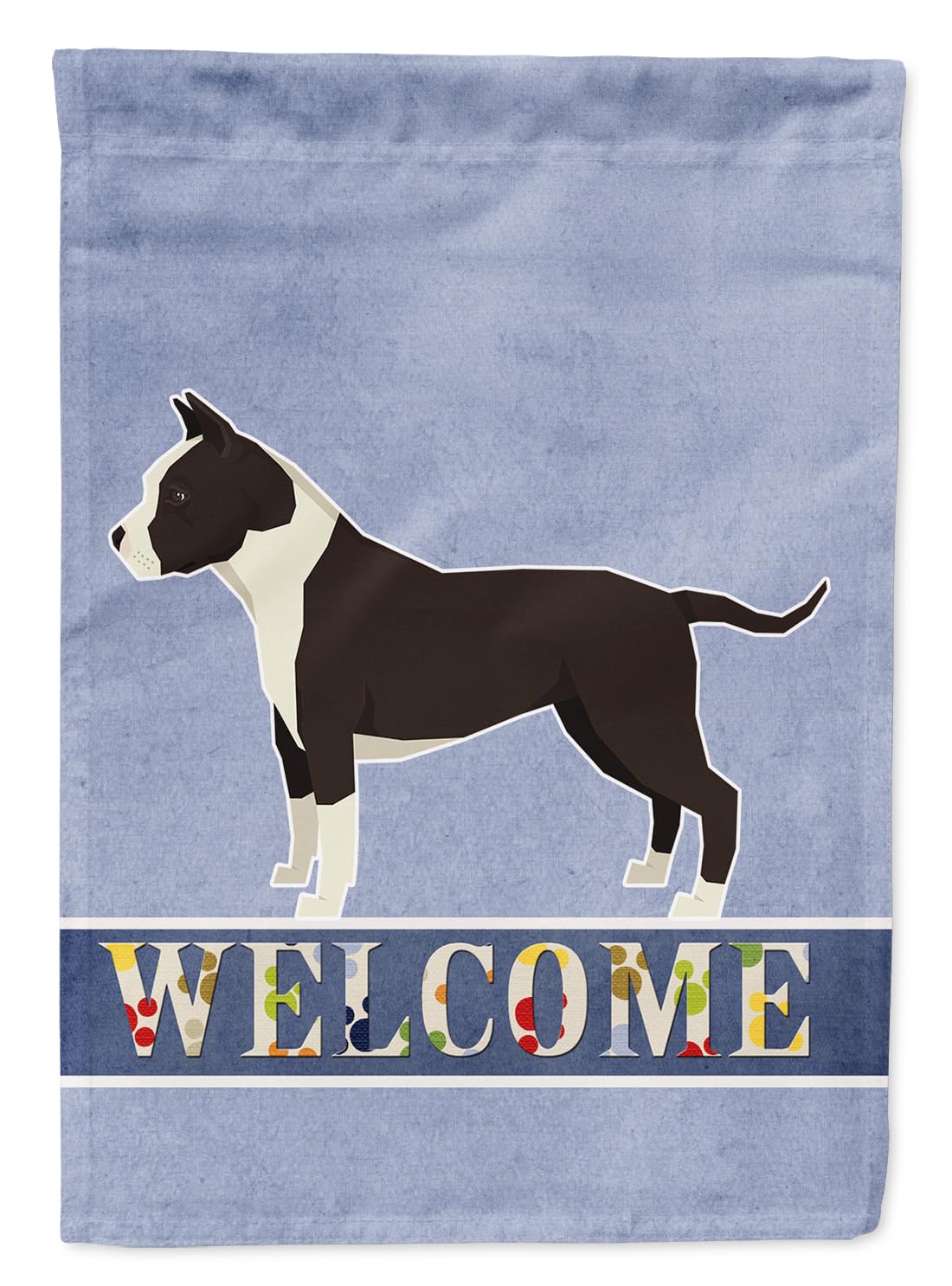 Drapeau American Staffordshire Terrier pour personnaliser l'entrée du jardin