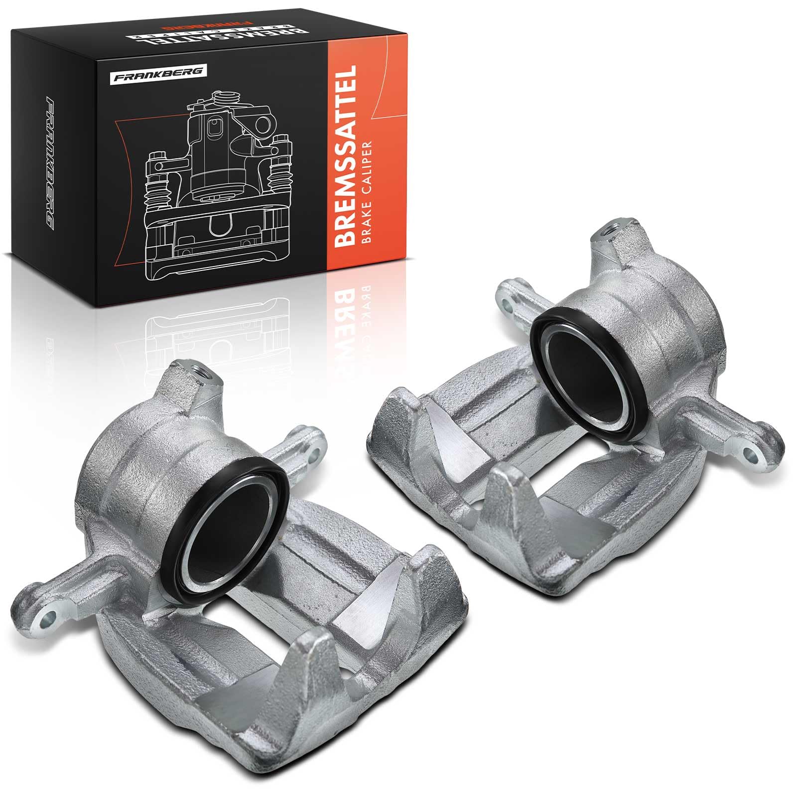 Frankberg 2x Brake Caliper Disc Brake Front Left Right Compatible with C-Class W203 C-Class Coupe CL203 C-Class T-Model S203 CLC-Class CL203 CLK C209 Replace# 0034202283
