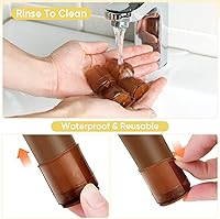 Vista 7 de BALEINE Paquete de 32 protectores de silicona para patas de silla, tapas protectoras de patas de taburete, tapas antideslizantes para patas de silla