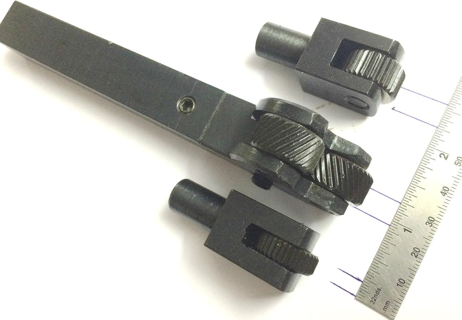 Tool Steel Interchangeable Diamond & Linear Knurling Tool – Lathe Engineering Knurling Tool, 2.0 mm Pitch, Pivot Type with Interchangeable Heads for Metal Turning, Grip & Decorative Finish