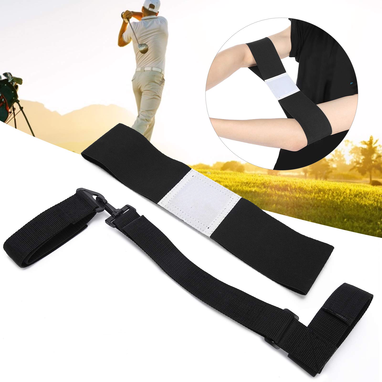 Gadget D'Entraînement Golf 2 Pièces - Ceinture De Correction De Posture De Swing, Élastique, Pour Améliorer La Stabilité