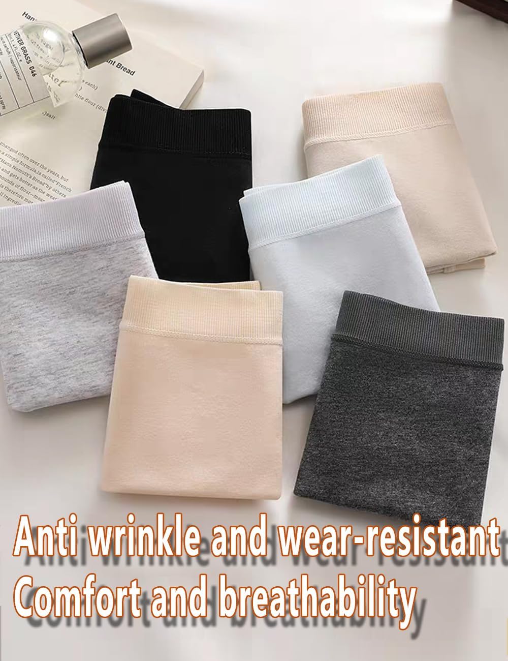 Women's Cotton Underwear Mid Rise Hipsters Full Coverage Panties Soft&Breathable Ladies Underwear 5 Pack - Image 7