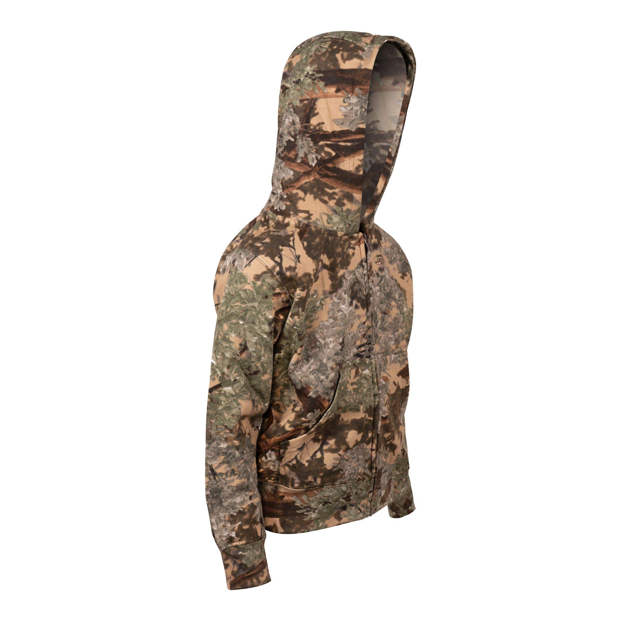 King's Camo Sudadera con Capucha con Cremallera Completa para jóvenes, Color: Desert Shadow (KCK216-DS), Large, Desierto Sombra