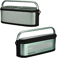 Vista 2 de Funda de silicona compatible con Soundcore Motion X600 portátil Bluetooth altavoz, accesorios de viaje, funda de goma con protección Motion X600