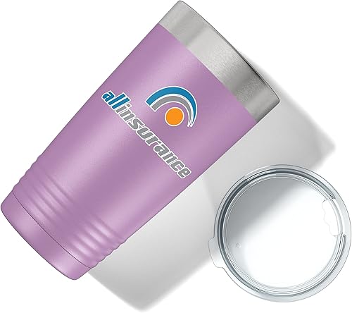 Miniatura 12 de Vaso personalizado de 20 onzas (17 colores) impreso aislado de acero inoxidable con recubrimiento en polvo con tapa, artículos promocionales