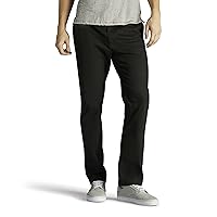 Lee Men's Performance Series Extreme Comfort Slim Pant, Black 31W x 32L