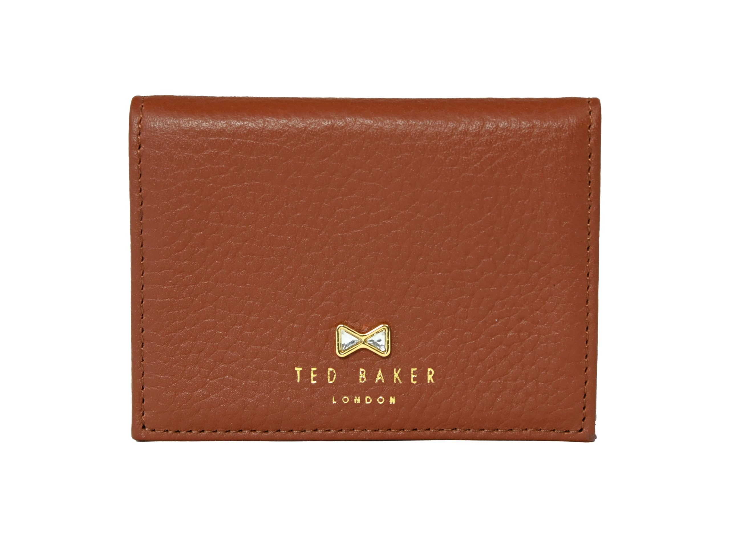 Card Holder Brown Ted Baker Purse Men Dark Brown Textured Leather