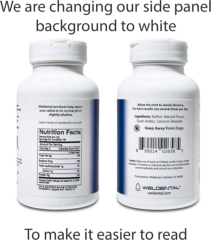 Weldental Caramelo Peppermint Xylitol 300 Tabletas Pack Envasado miniatura 4