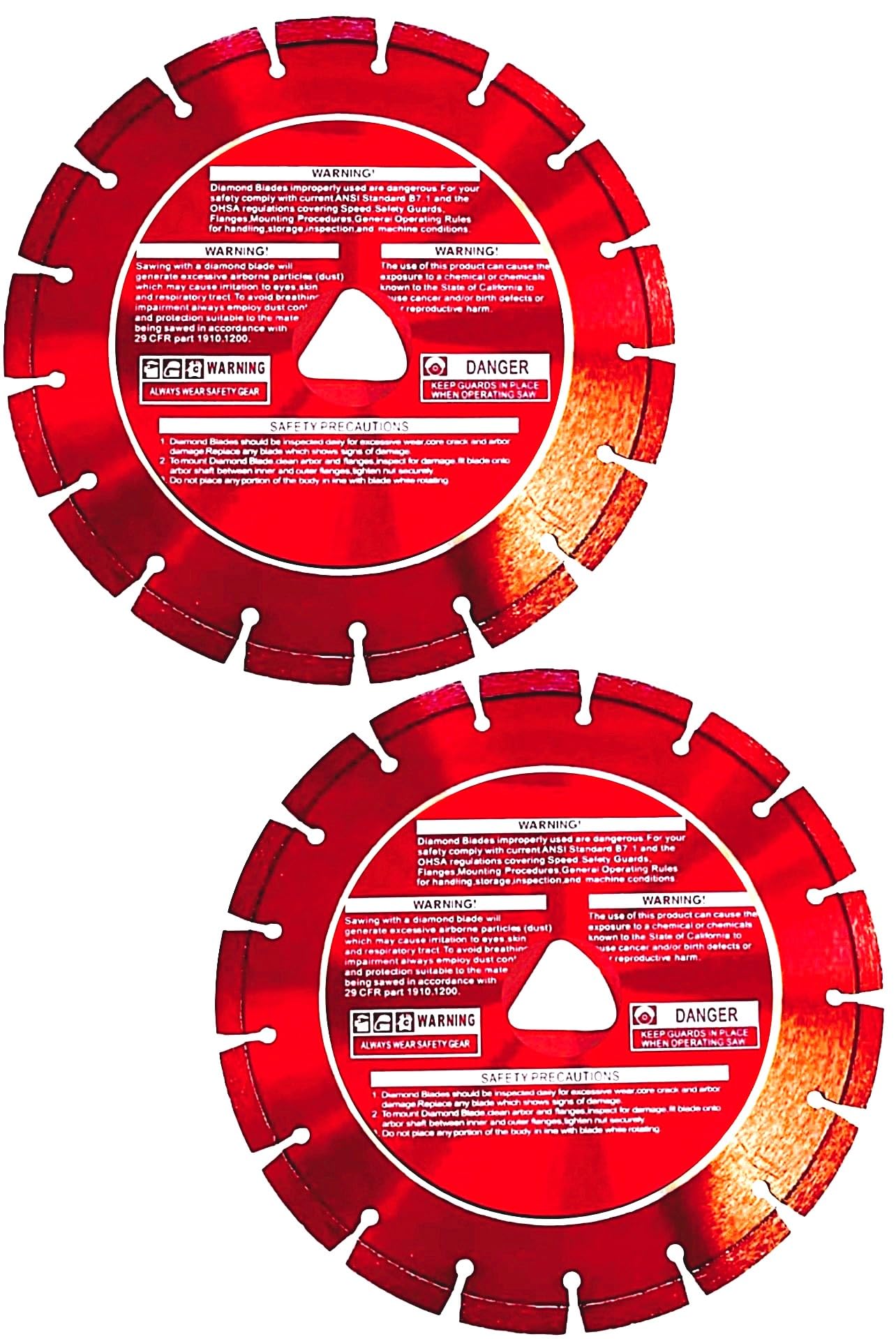 10" Soff-Cut Early Entry Green Concrete Diamond Blade Excel Red XL10-3000 Item 542756102 (2pk)