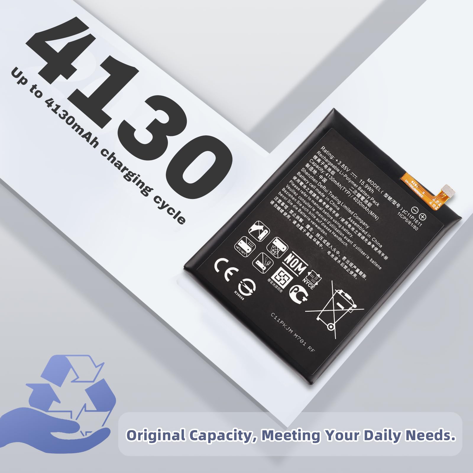Amazon.com: Vvsialeek [New] C11P1611 Replacement Battery for ASUS